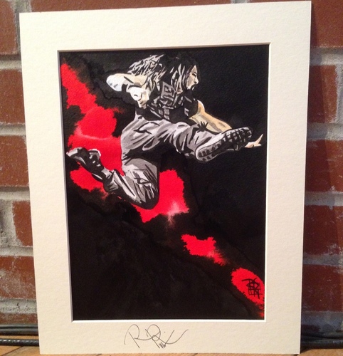 Roman Reigns Signed Painting by Rob Schamberger