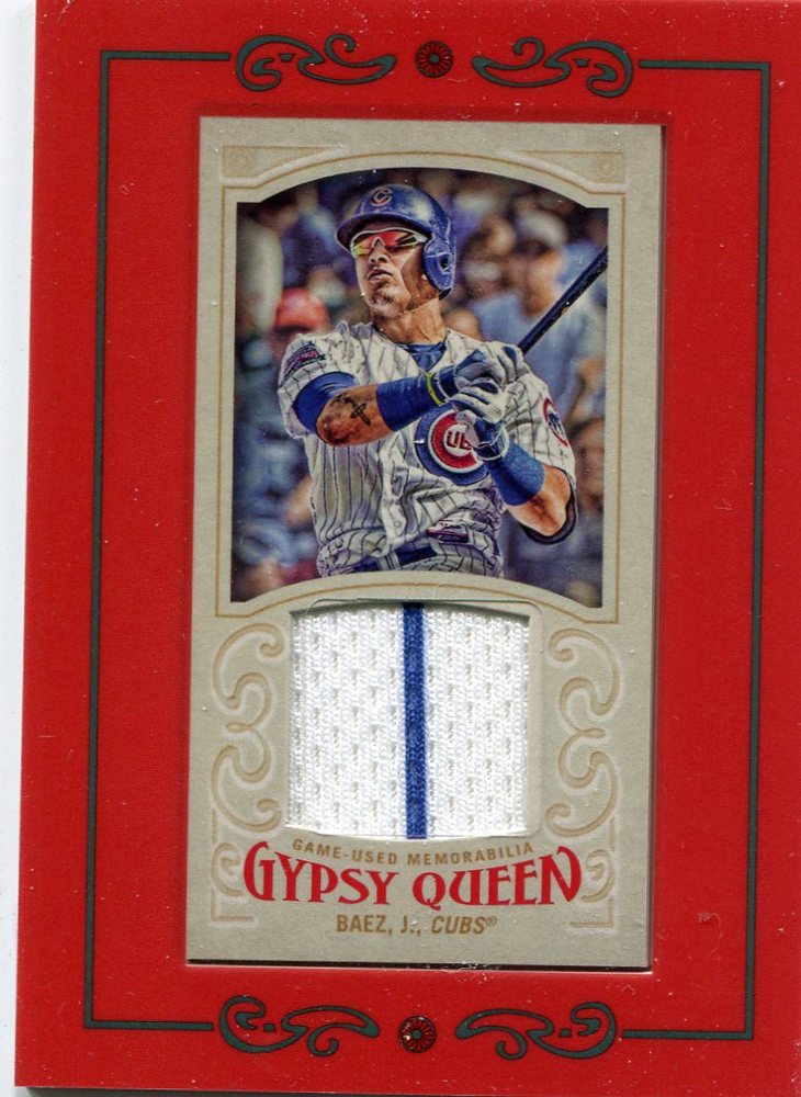 2016 Topps Gypsy Queen Mini Relics Javier Baez game-worn jersey