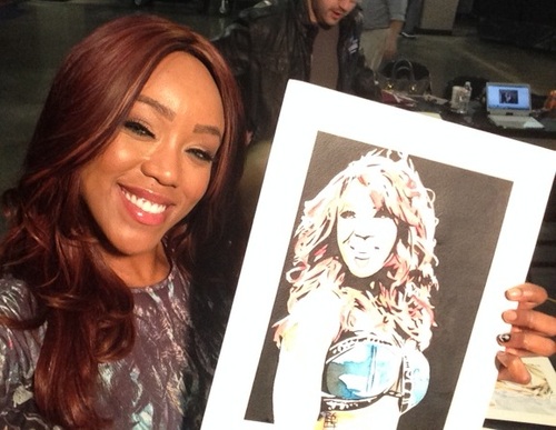 Alicia Fox Signed Painting by Rob Schamberger