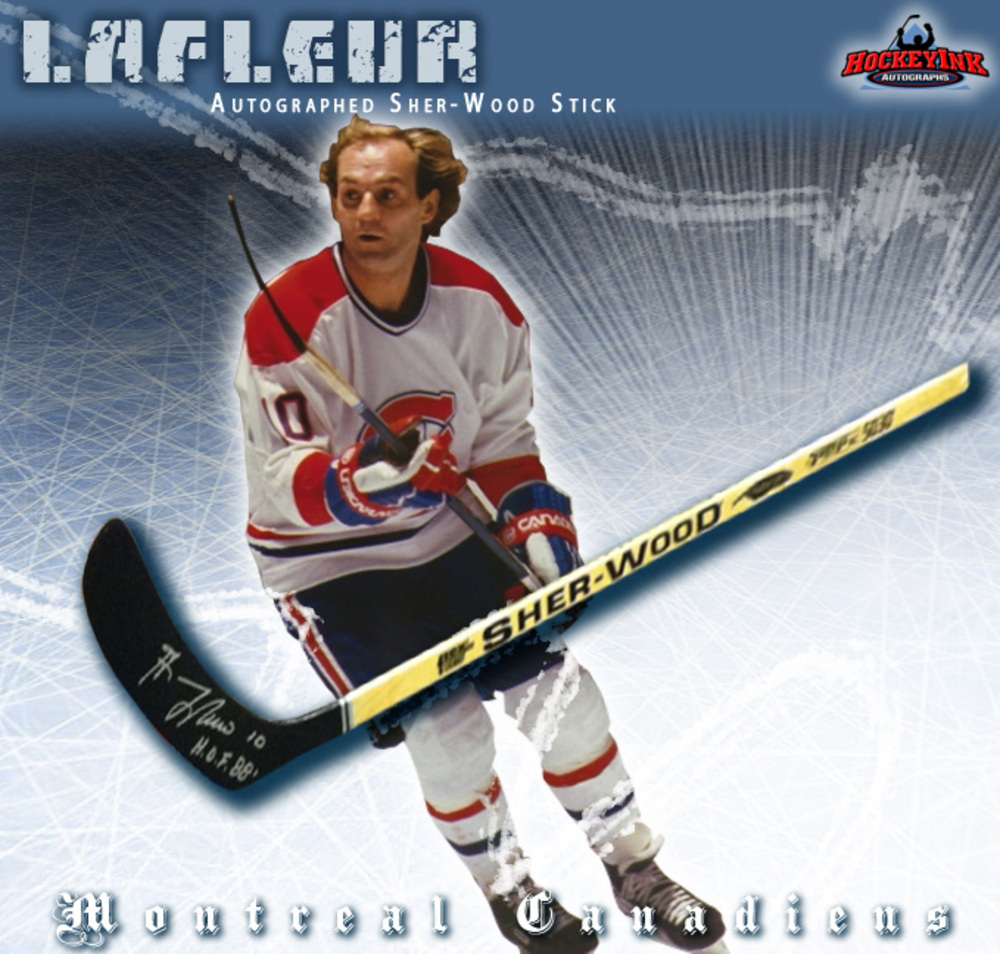 GUY LAFLEUR Signed Sher-Wood Stick - Montreal Canadiens