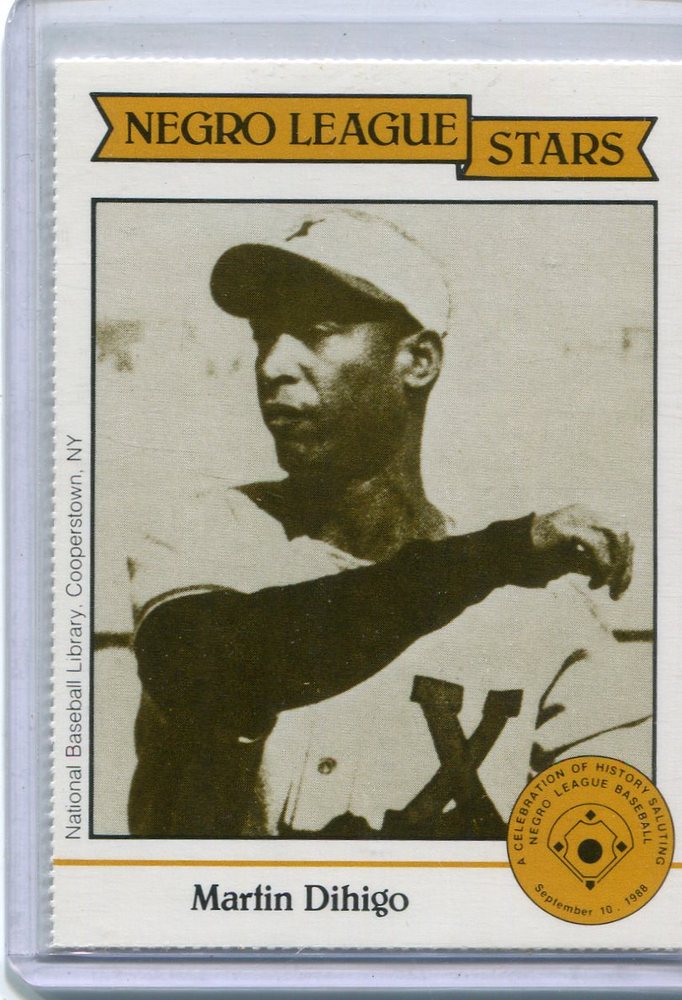 1988 Negro League Duquesne Light Co. #10 Martin Dihigo