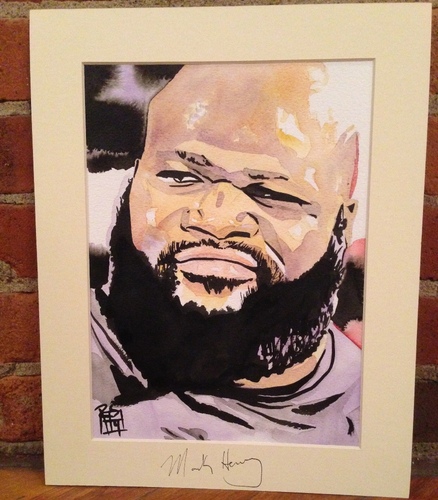 Mark Henry Signed Painting by Rob Schamberger