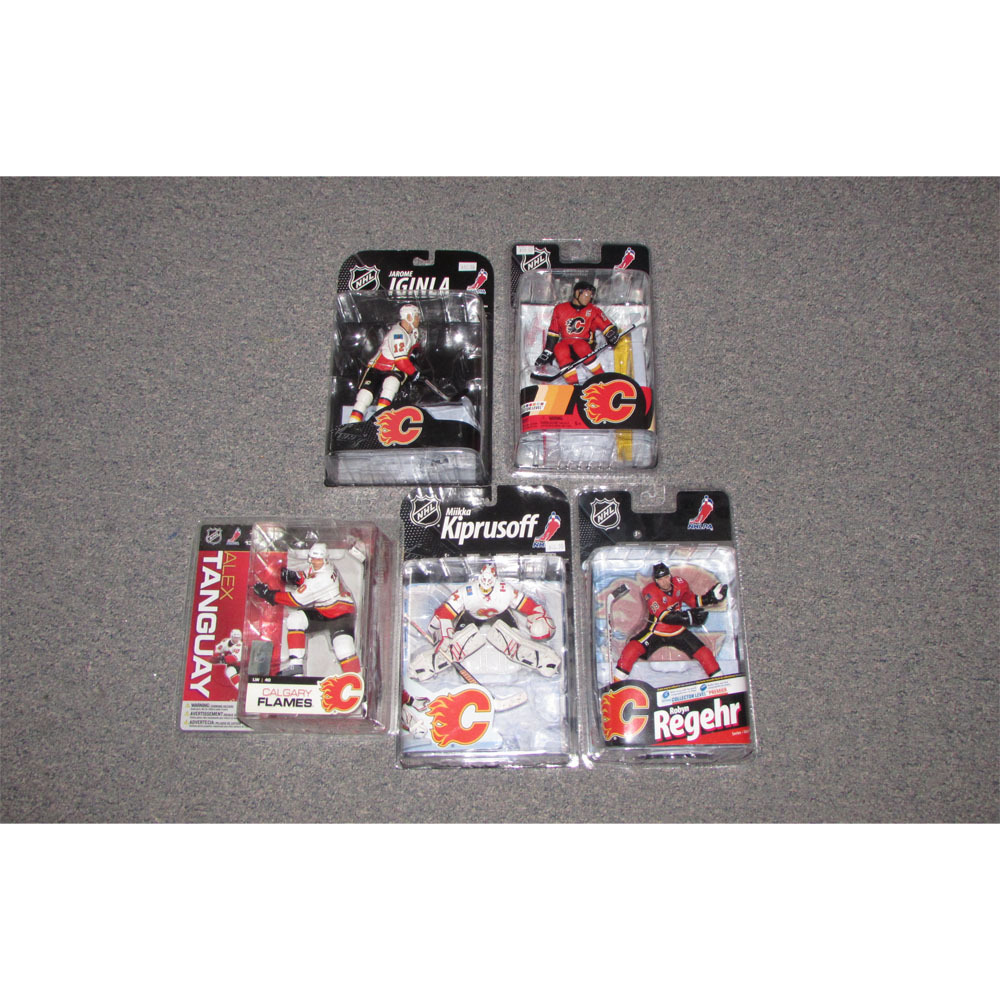 Calgary Flames McFarlane Figurine Lot - Five Figures