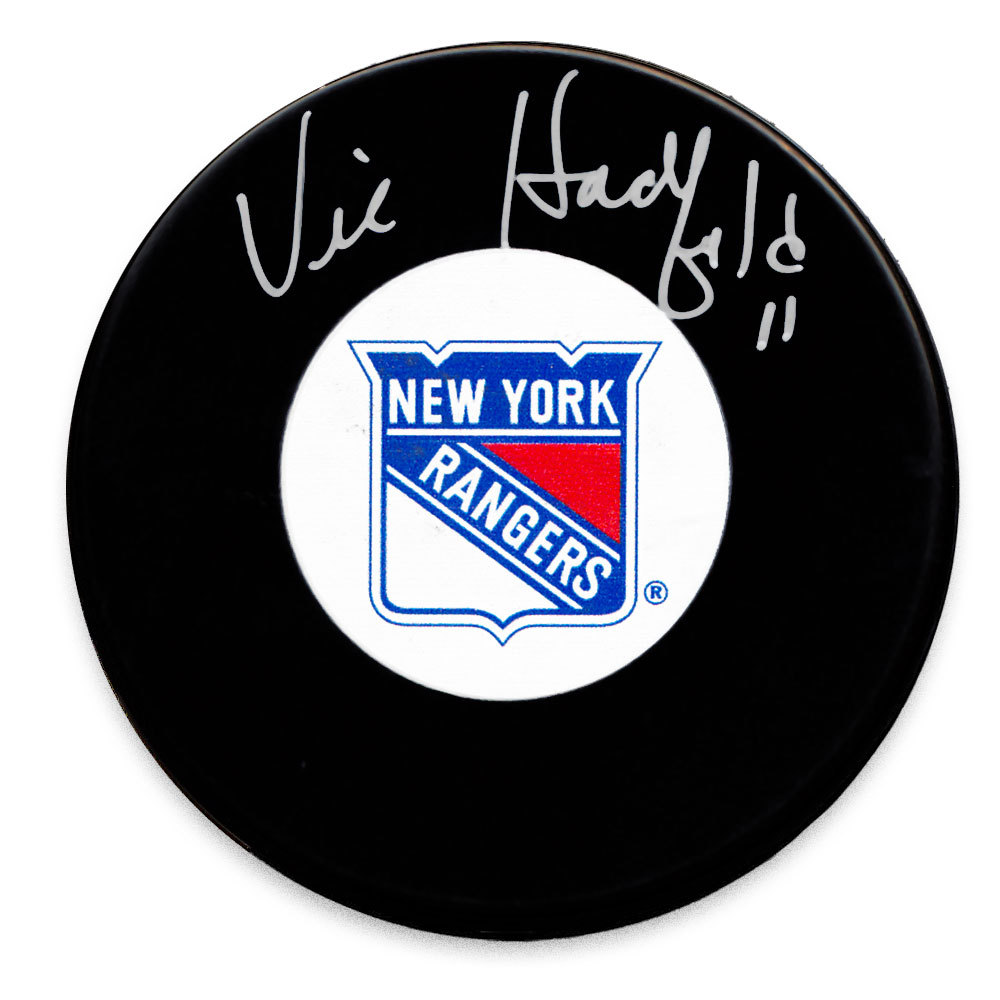 Vic Hadfield New York Rangers Autographed Puck