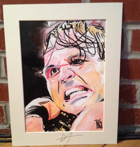 Dean Ambrose Signed Painting by Rob Schamberger