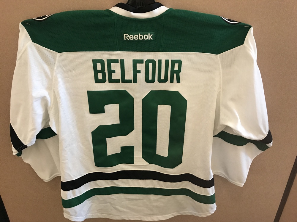 Ed Belfour Alumni Game Worn Stars Jersey