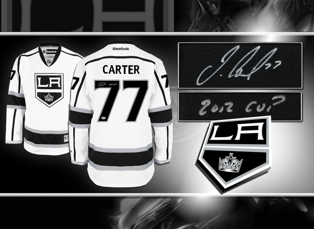 Jeff Carter Los Angeles Kings RBK Premier 2012 Stanley Cup Autographed Jersey