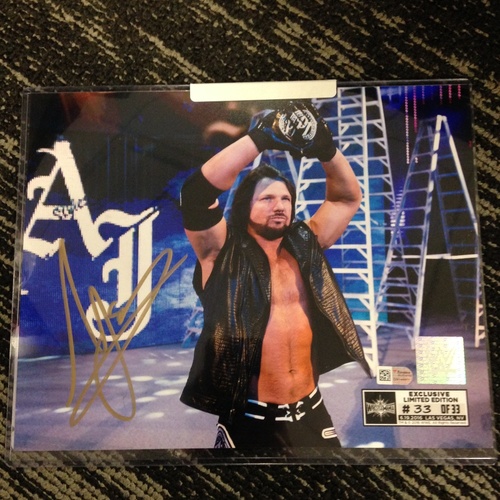 AJ Styles SIGNED 8 x 10 Limited Edition WrestleMania 33 Photo (#33 of 33)