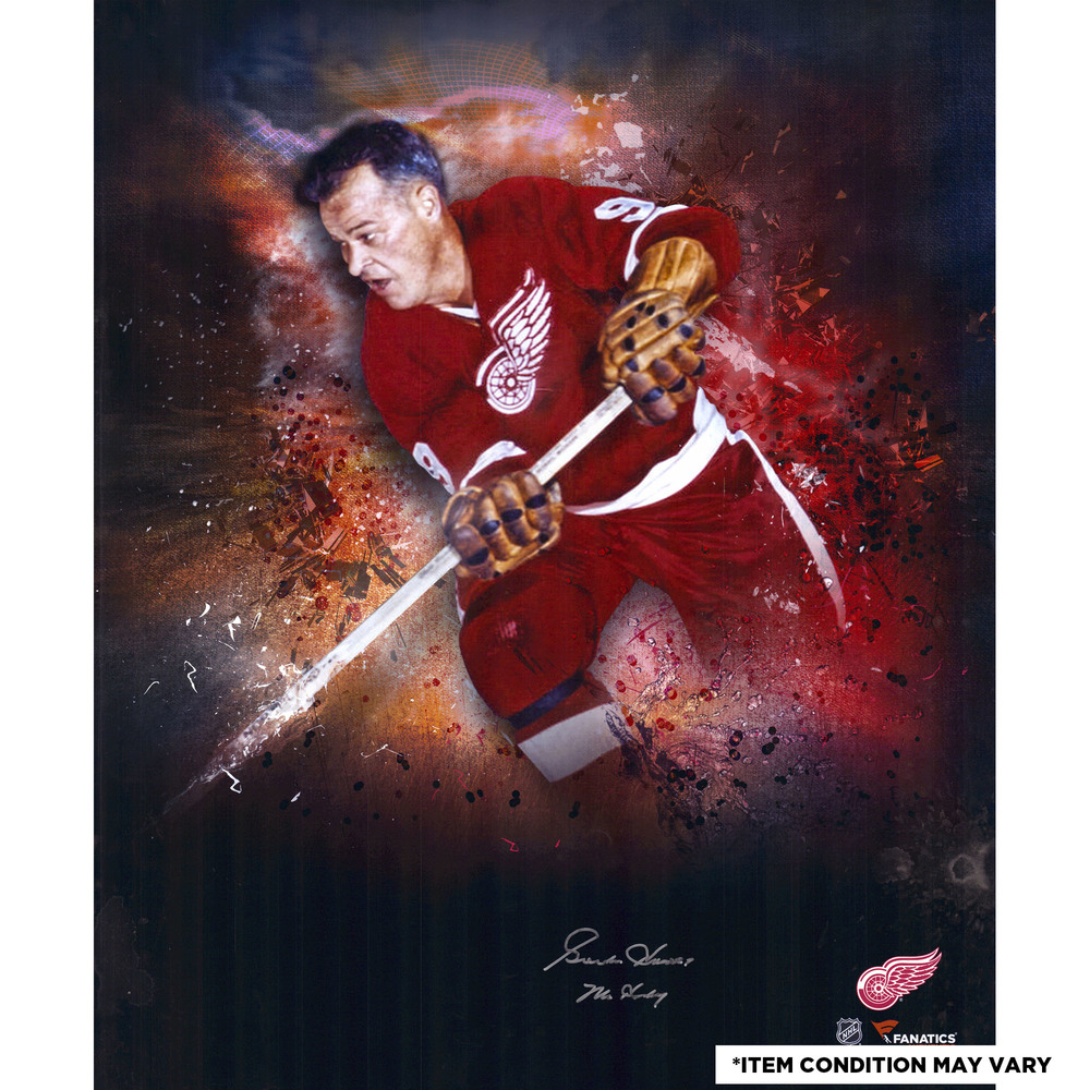 Gordie Howe Detroit Red Wings Autographed 20