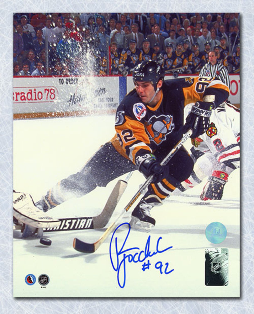 Rick Tocchet Pittsburgh Penguins Autographed Cup Finals Goal 8x10 Photo