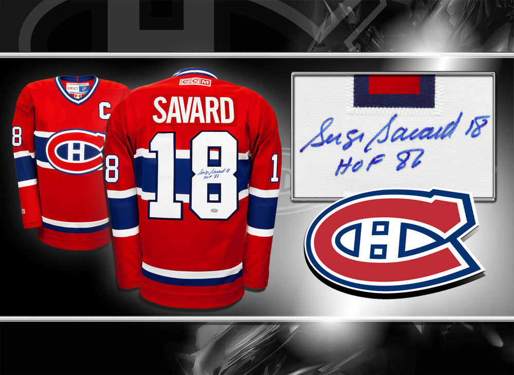 Serge Savard Montreal Canadiens CCM Autographed Jersey
