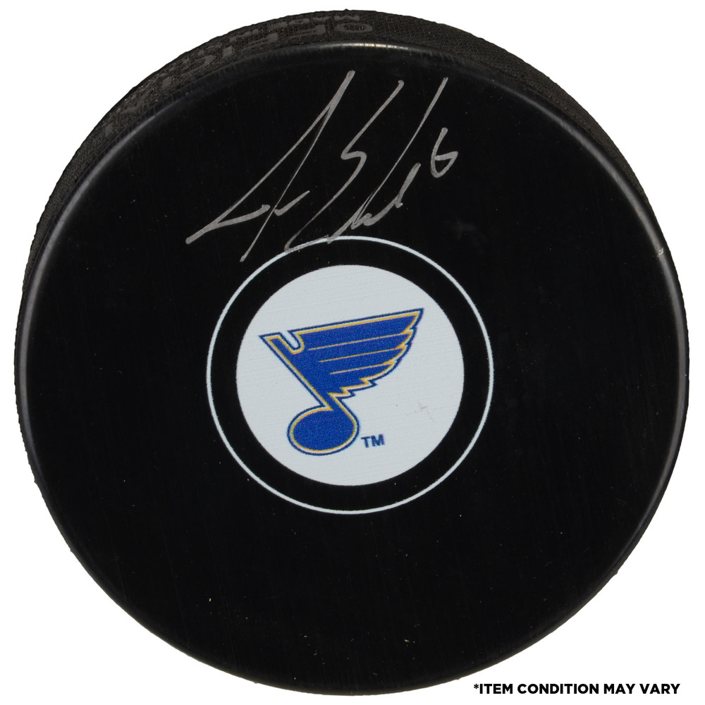 Joel Edmundson St. Louis Blues Autographed Hockey Puck - Imperfect Condition