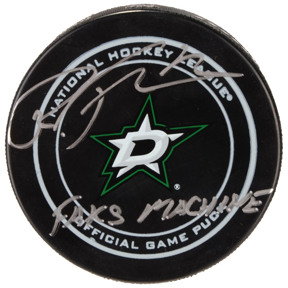 Radek Faksa Dallas Stars Autographed Official Game Puck with Faks Machine Inscription