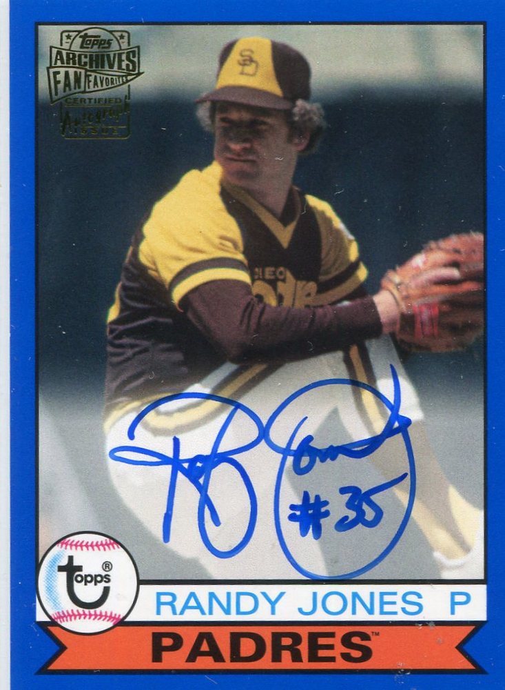 2016 Topps Archives Fan Favorites Autographs Blue Randy Jones 30/199