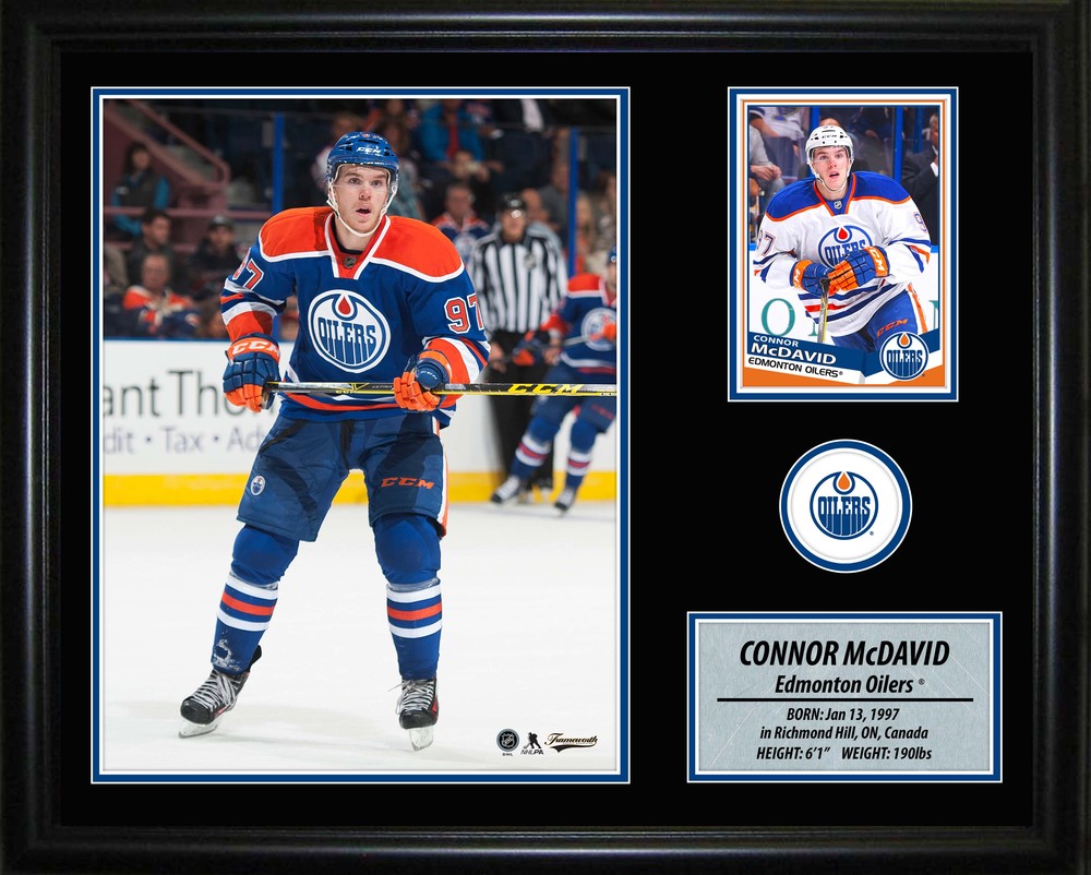 Connor McDavid - Framed Oilers Photo Card