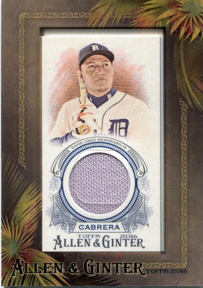 2016 Topps Allen and Ginter Framed Mini Relics Miguel Cabrera jersey
