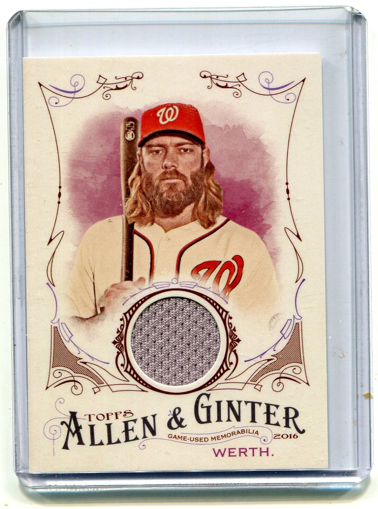 2016 Topps Allen and Ginter Relics jersey Jayson Werth