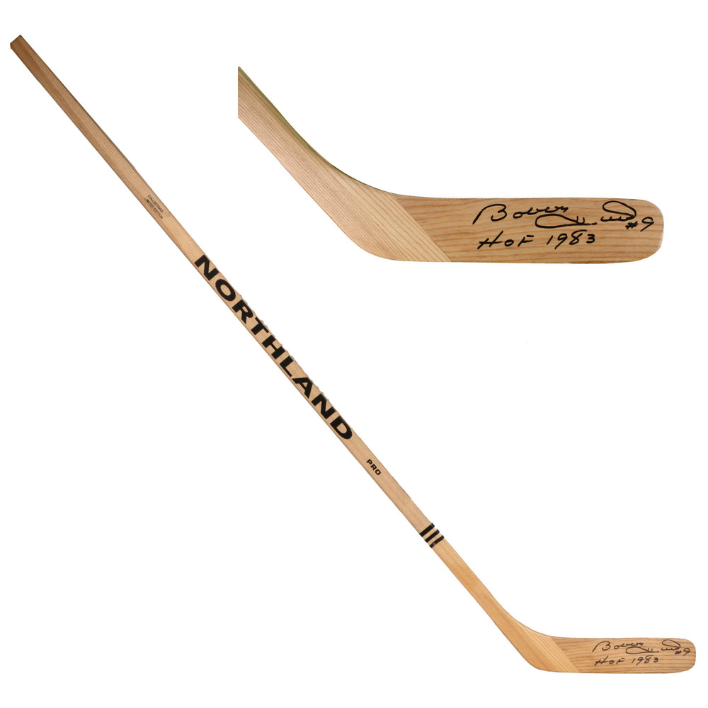 Bobby Hull Chicago Blackhawks Autographed Game Model Stick with HOF Inscription