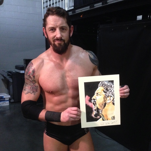 Bad News Barrett Signed Painting by Rob Schamberger