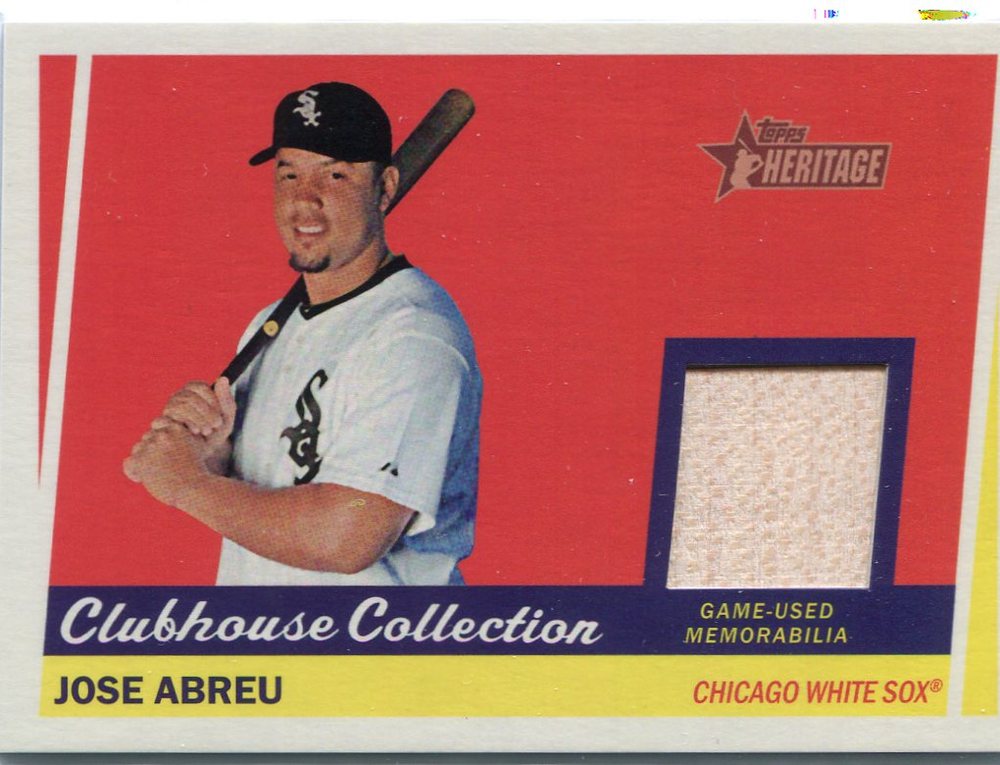 2016 Topps Heritage Clubhouse Collection Relics game worn jersey Jose Abreu
