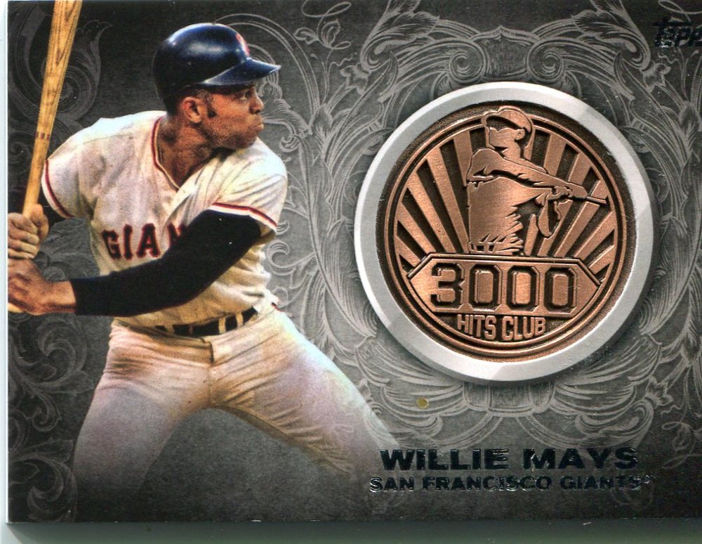2016 Topps Update 3000 Hits Club Medallions Willie Mays