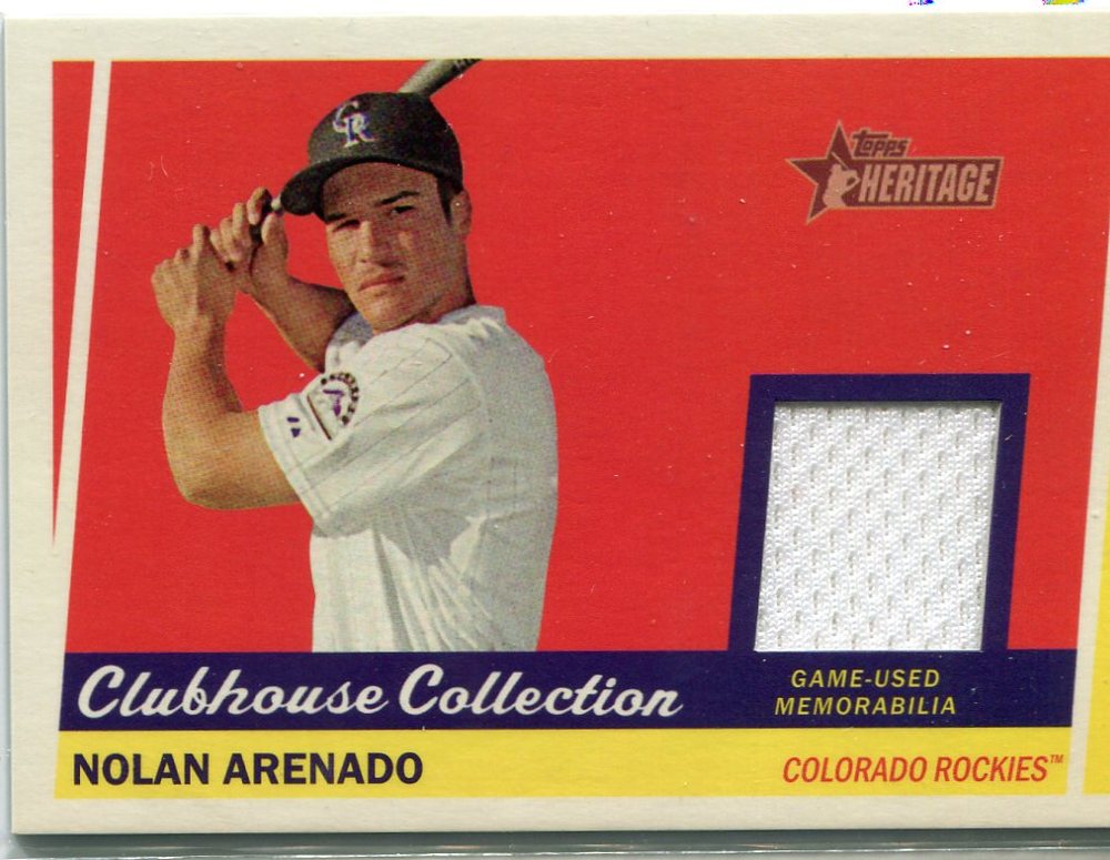 2016 Topps Heritage Clubhouse Collection Relics game worn jersey Kris Bryant