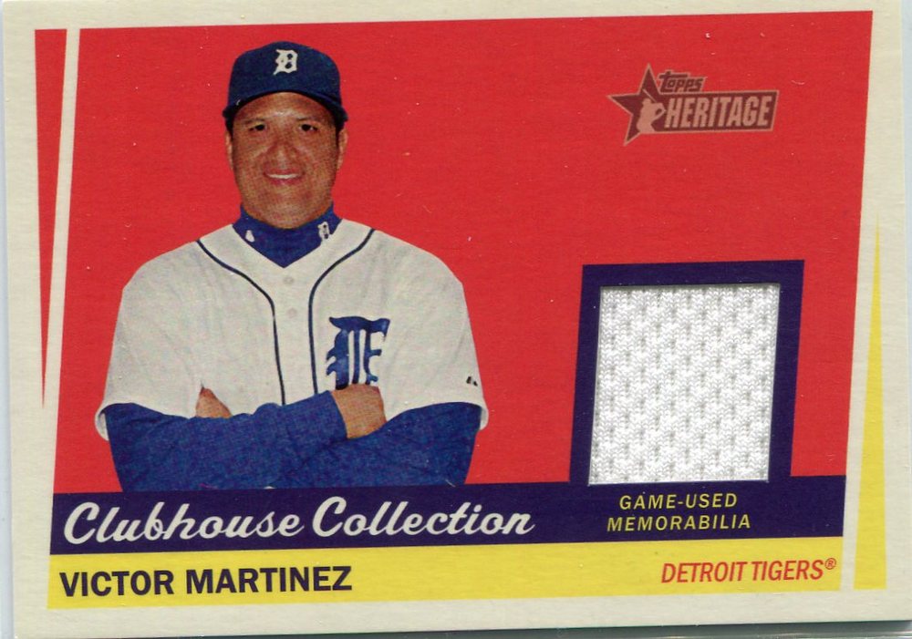 2016 Topps Heritage Clubhouse Collection Relics game worn jersey Victor Martinez
