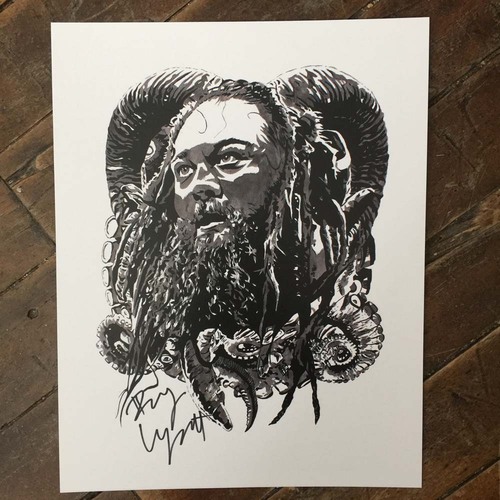 Bray Wyatt SIGNED 11 x 14 Rob Schamberger Print