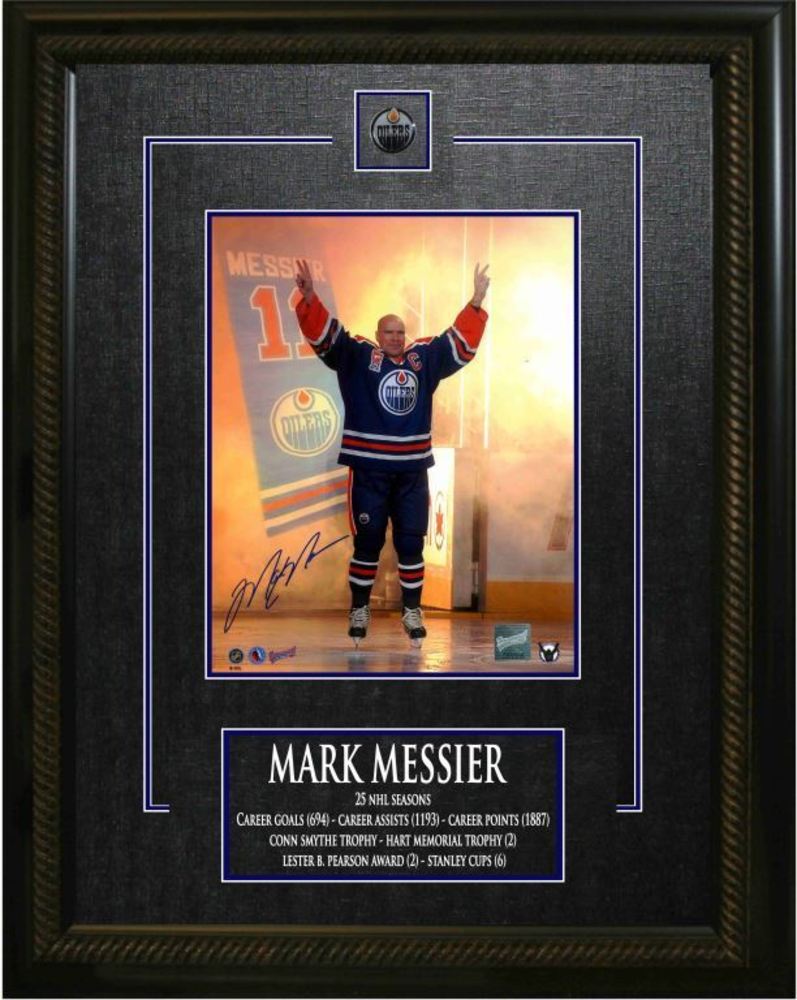 Mark Messier Signed 8x10 Career Achievement Frame