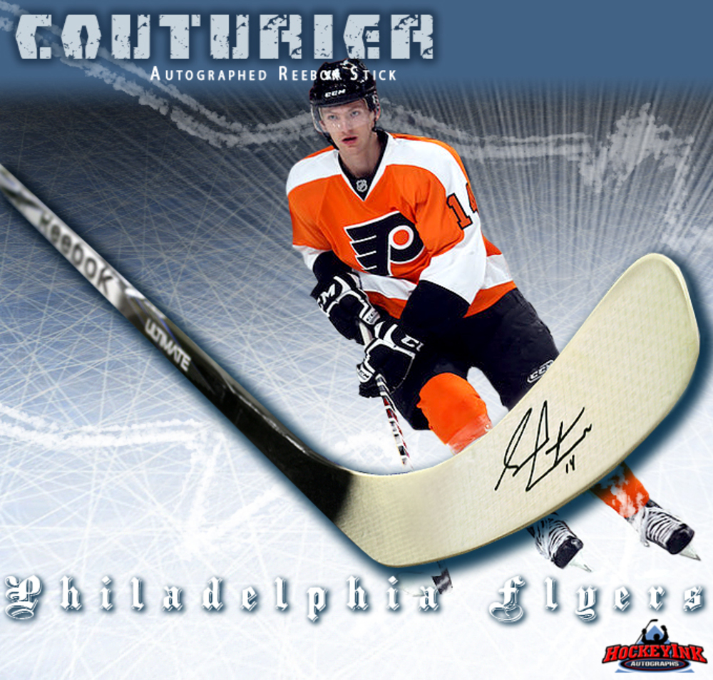 SEAN COUTURIER Signed Reebok Stick - Philadelphia Flyers