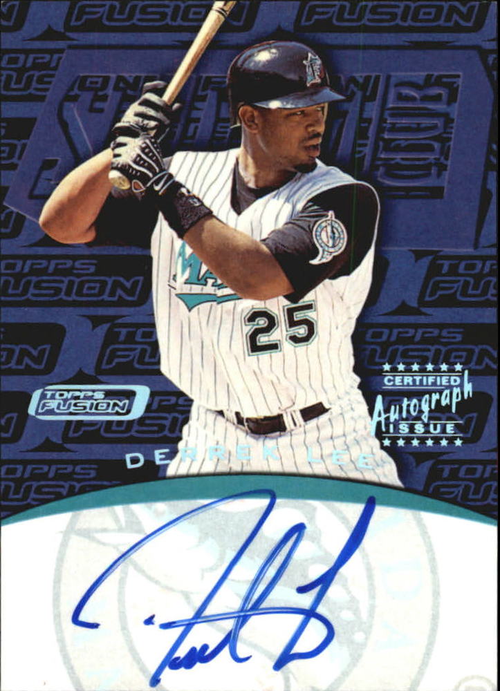 2001 Topps Fusion Autographs #FA6 Derrek Lee SC F