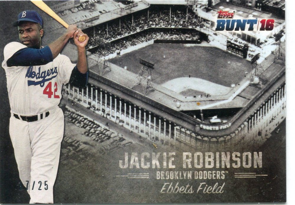 2016 Topps Bunt Stadium Heritage #SH5 Jackie Robinson 17/25 Ebbets Field