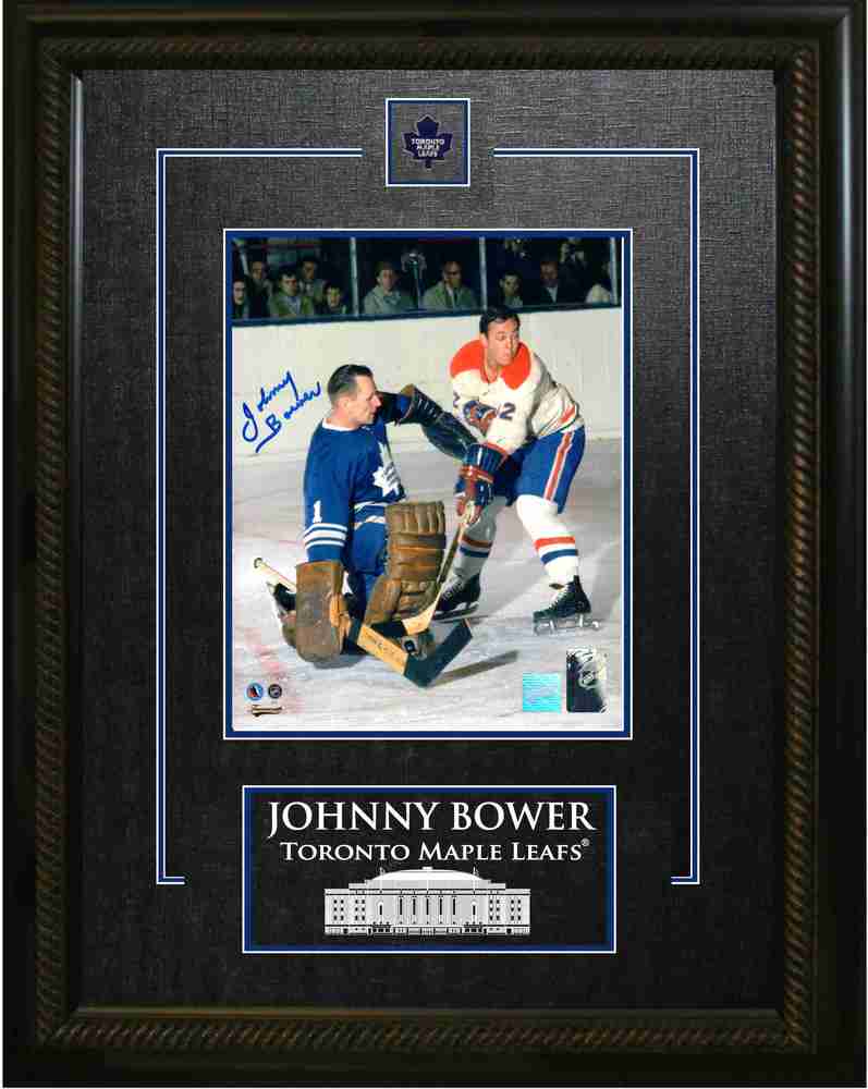 Johnny Bower - Signed & Framed 8x10