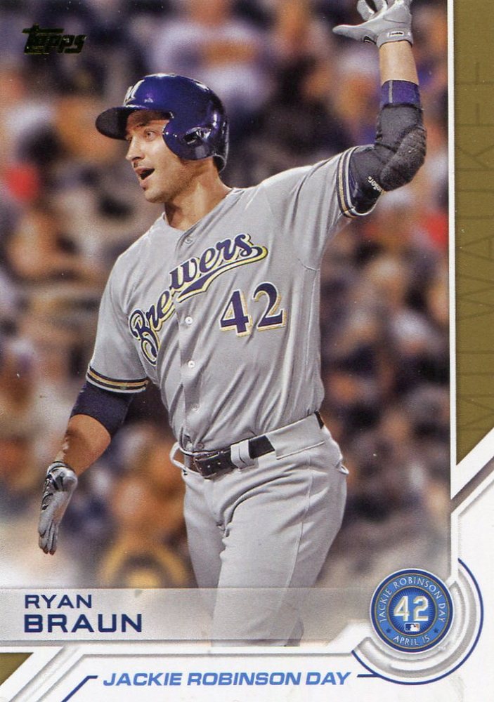 2017 Topps Jackie Robinson Day #JRD24 Ryan Braun