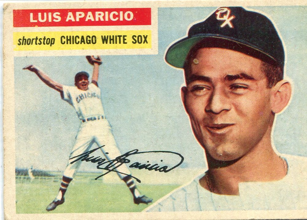 1956 Topps #292 Luis Aparicio Rookie Card -- White Sox Hall of Famer