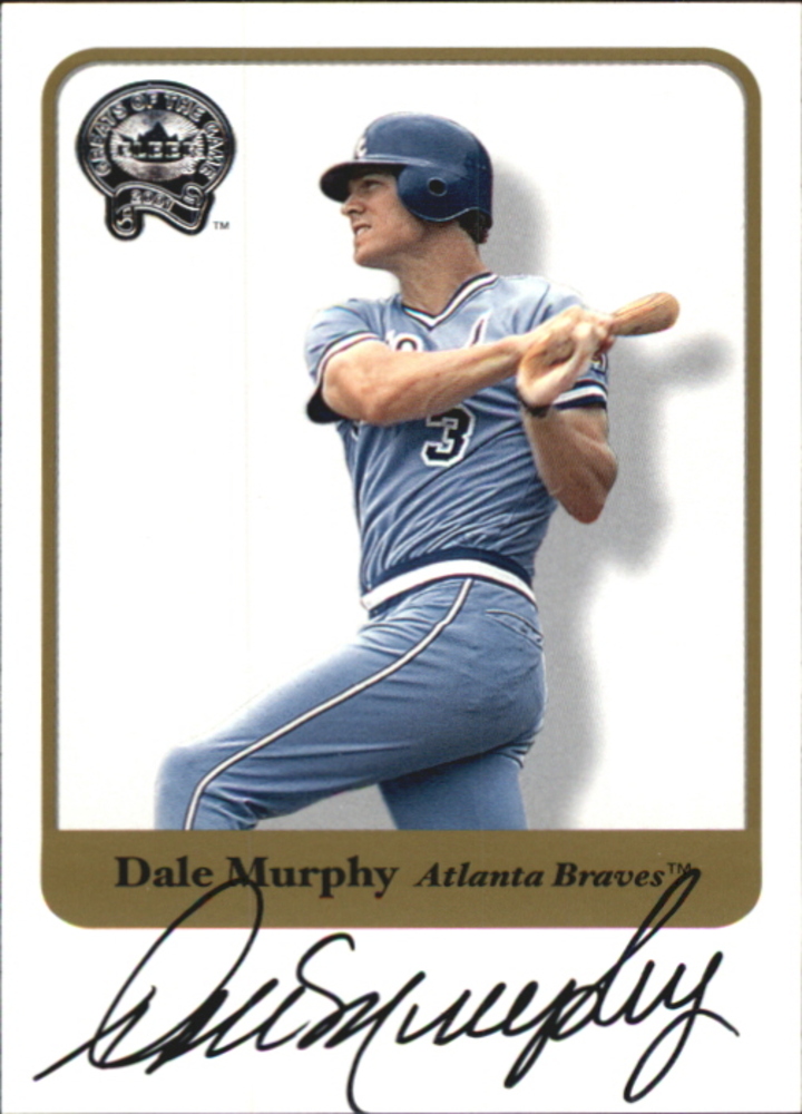 2001 Greats of the Game Autographs #57 Dale Murphy