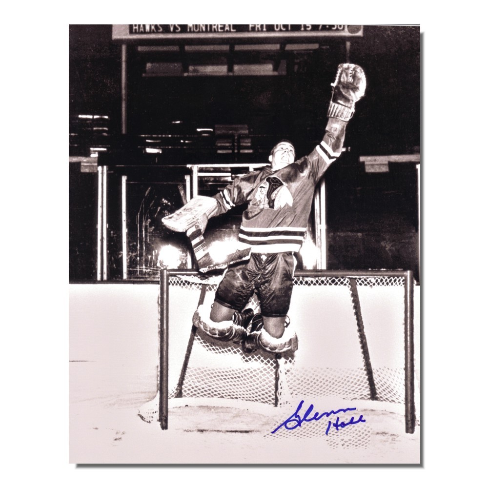 Glenn Hall Autographed Chicago Blackhawks 8x10 Photo