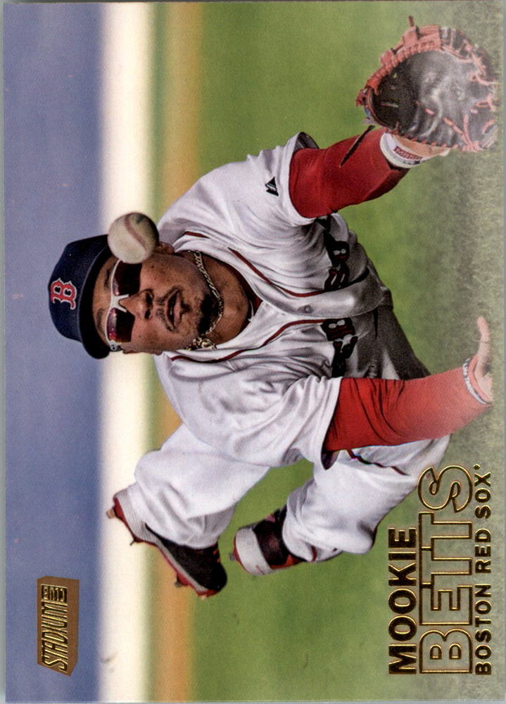 2016 Stadium Club Gold #141 Mookie Betts
