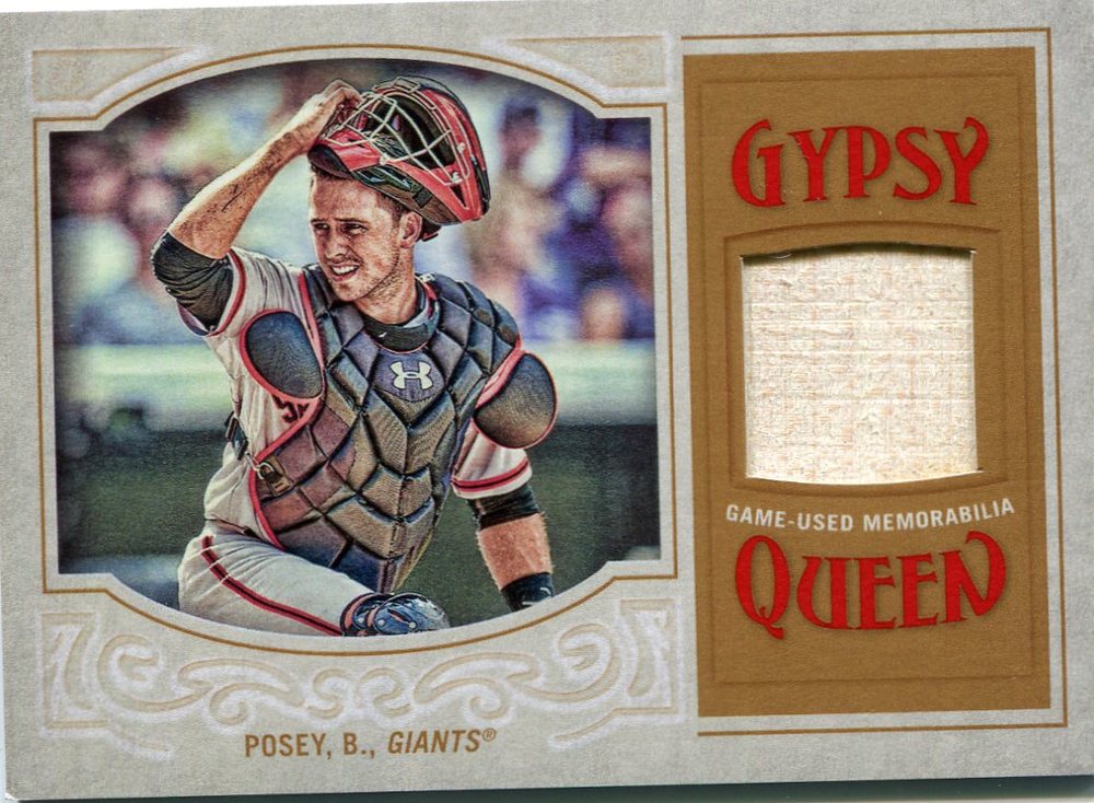2016 Topps Gypsy Queen Relics Buster Posey game-used bat