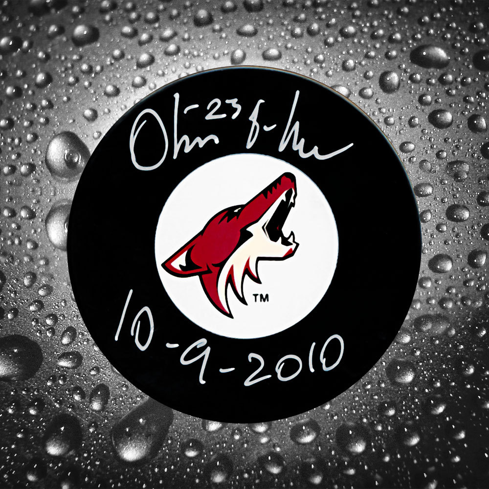Oliver Ekman-Larsson Phoenix Coyotes 1st NHL Game Autographed Puck