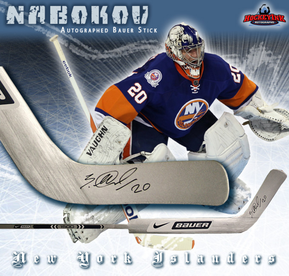 EVGENI NABOKOV Signed Bauer Player Model Stick - New York Islanders