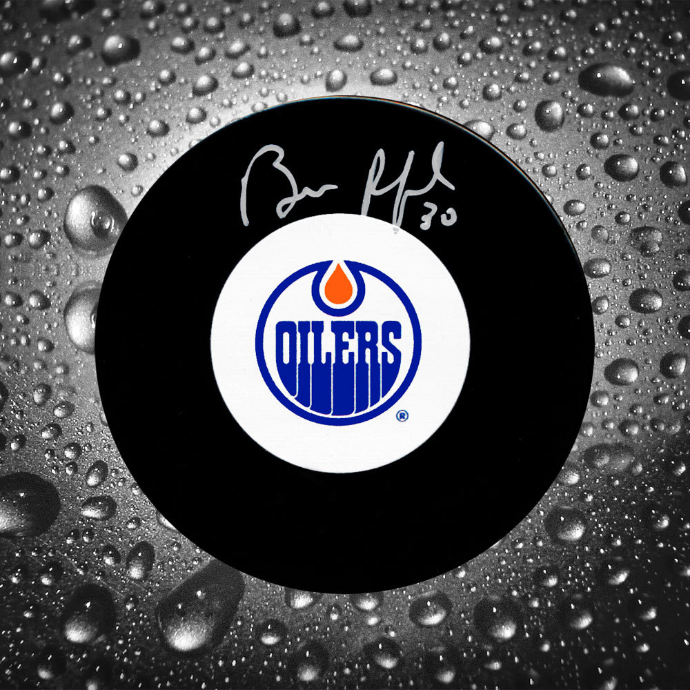 Bill Ranford Edmonton Oilers Autographed Puck