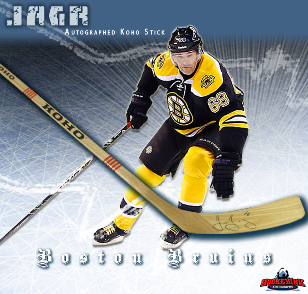 JAROMIR JAGR Signed Koho Stick - Boston Bruins