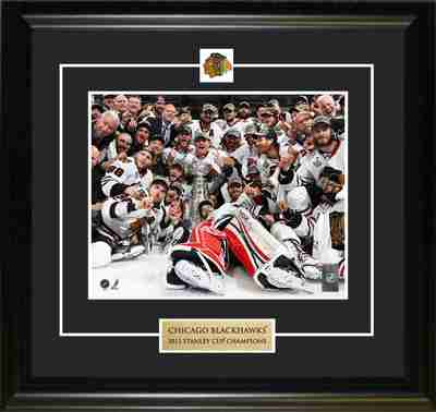 2013 Stanley Cup Champions Chicago Blackhawks Team Celebration Pin & Plate