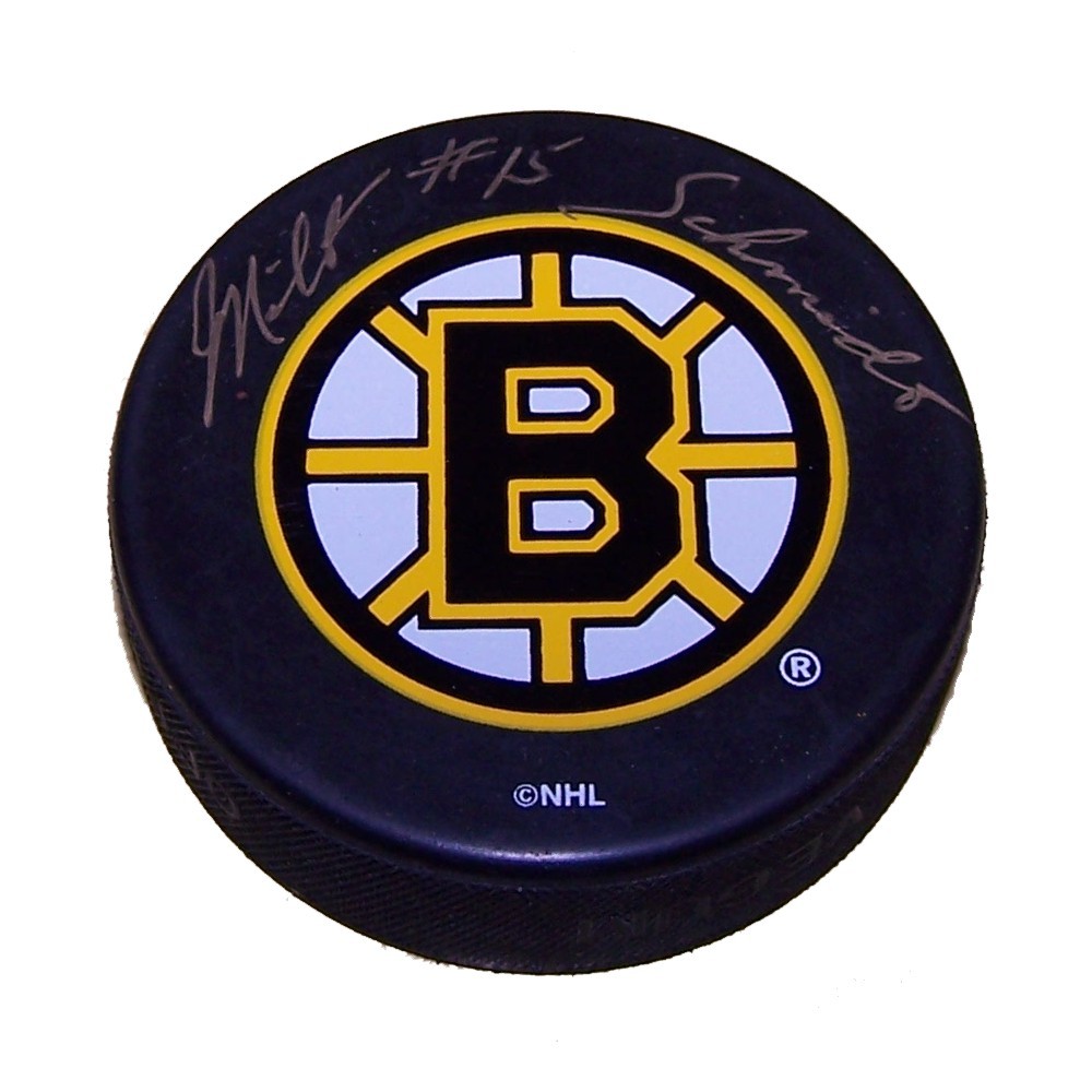 Milt Schmidt Autographed Boston Bruins Puck