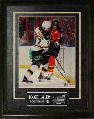 Dougie Hamilton Signed 16x20 Vertical Action