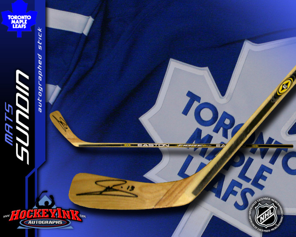 MATS SUNDIN Signed Easton Player Model Stick - Toronto Maple Leafs