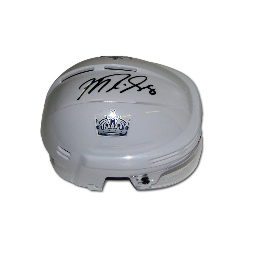 MIKE RICHARDS Signed Los Angeles Kings White Mini Helmet