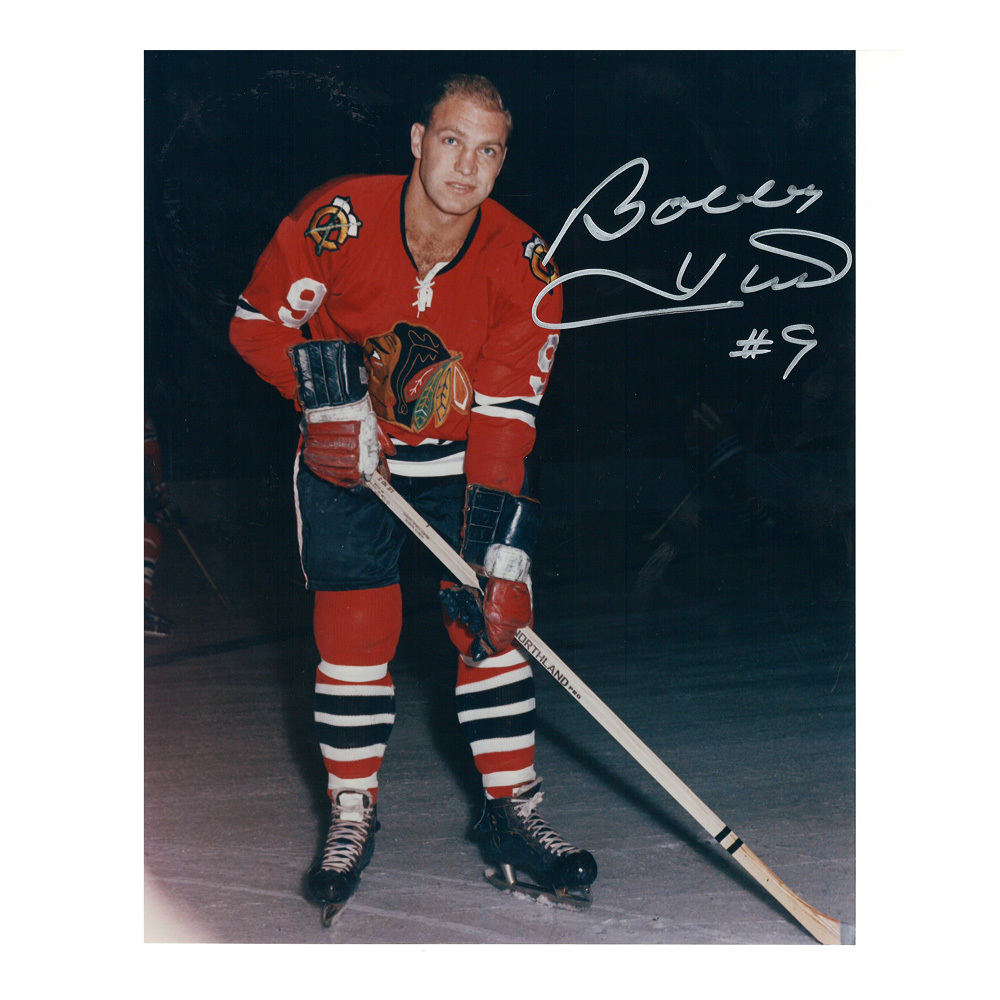 BOBBY HULL Signed Chicago Blackhawks 8 X 10 Photo - 70090