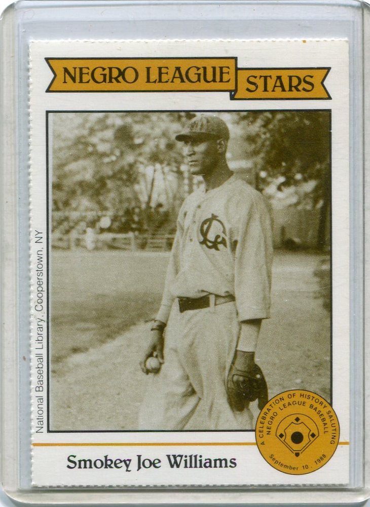 1988 Negro League Duquesne Light Co. #8 Smokey Joe Williams
